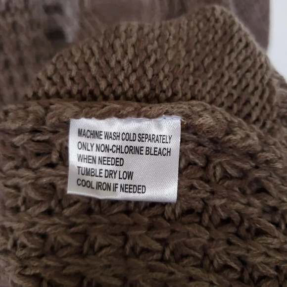 Weatherproof Vintage Men Sweater Size XXL Brown Toggle Shawl Collar Pullover NWT - Picture 8 of 12